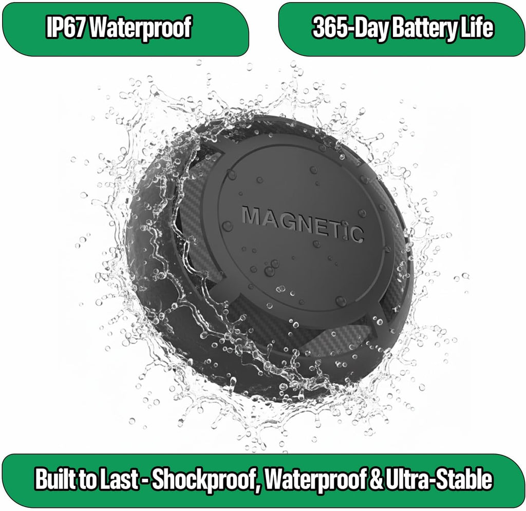 Magnetic Hidden GPS Tracker for Vehicles – Android Only, Long Battery Life, No Subscription, Car Tracker Device Hidden (Android Tracker)
