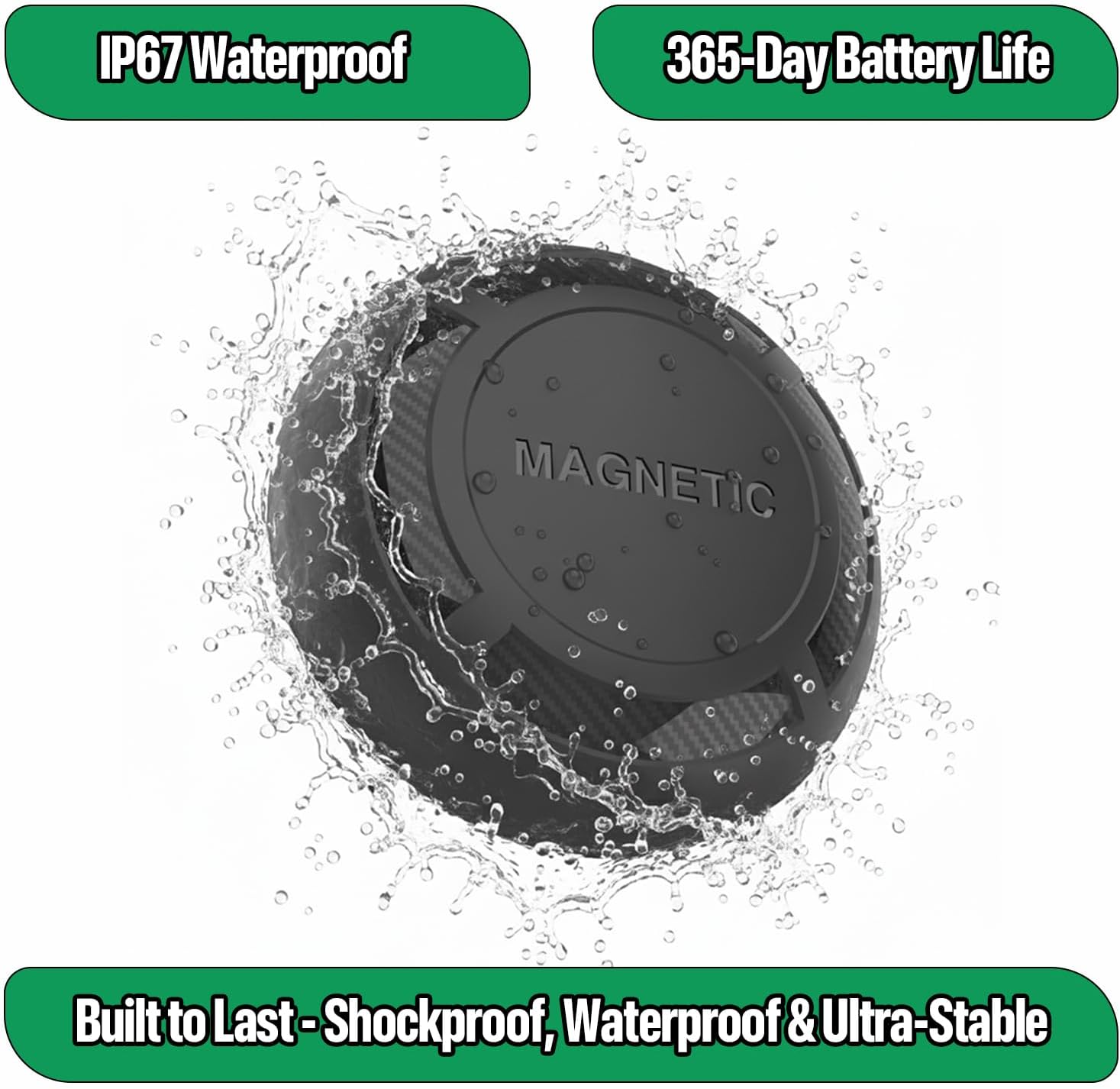 Magnetic Hidden GPS Tracker for Vehicles – Android Only, Long Battery Life, No Subscription, Car Tracker Device Hidden (Android Tracker)