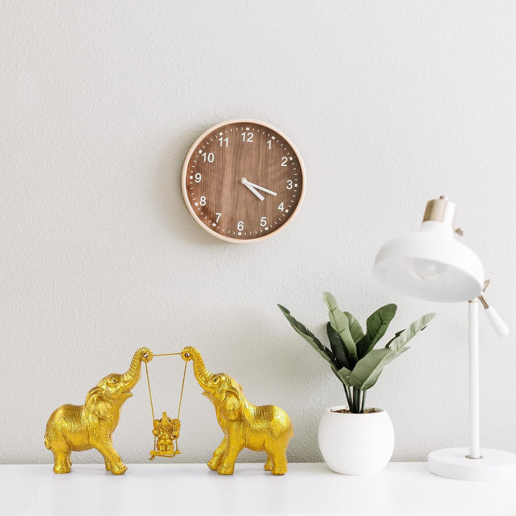 Elephant Statue For Home Decor.Gold Elephant Decor For Living Room,Office,Shelf,Table Centerpiece Decorations.Elephant Gifts for Women,Mom.Good Luck Elephant Figurines.Home Decor Living Room.(Gold)
