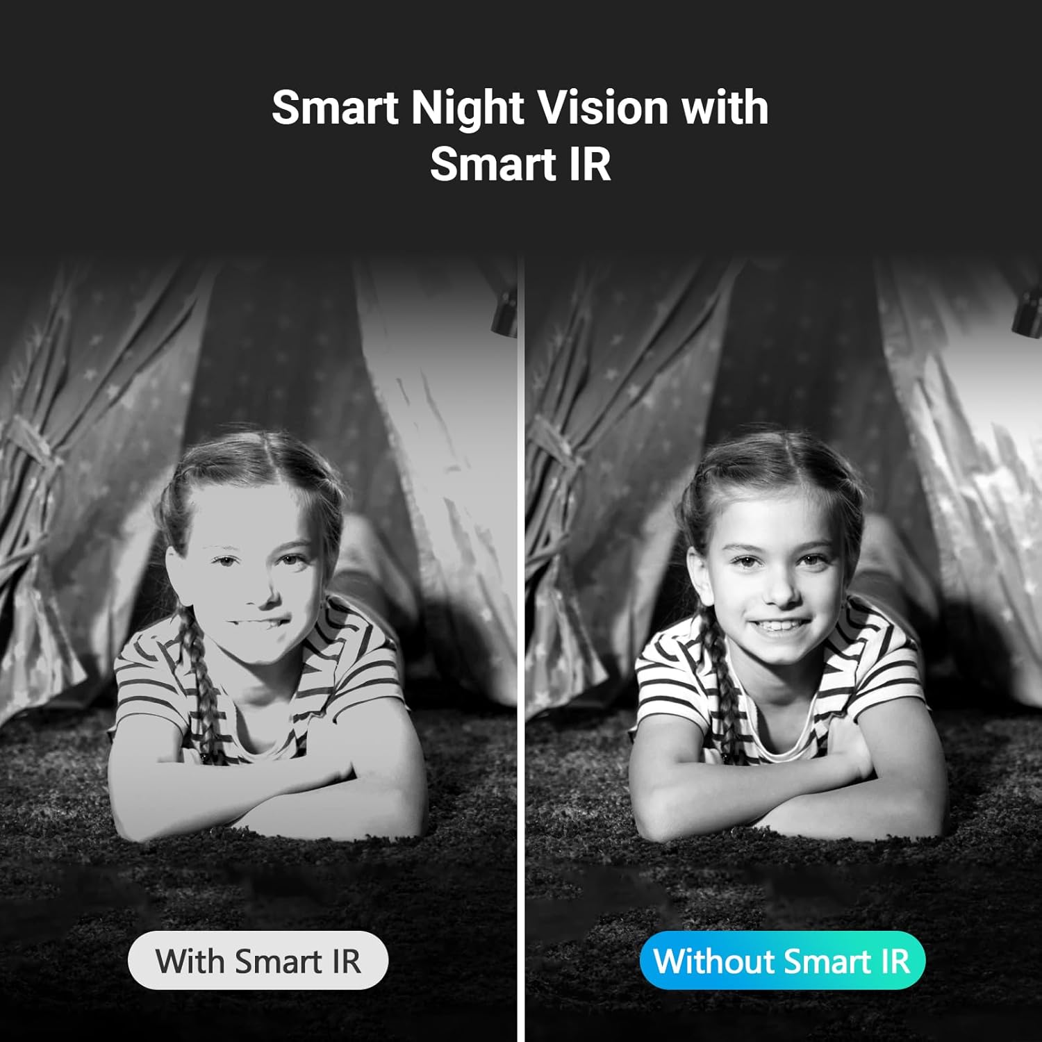 EZVIZ C6N 3MP Indoor WiFi Pan & Tilt Camera, Motion Detection with H.265 Video Technology, Smart Tracking, Smart Night Vision, Two-Way Talk - White