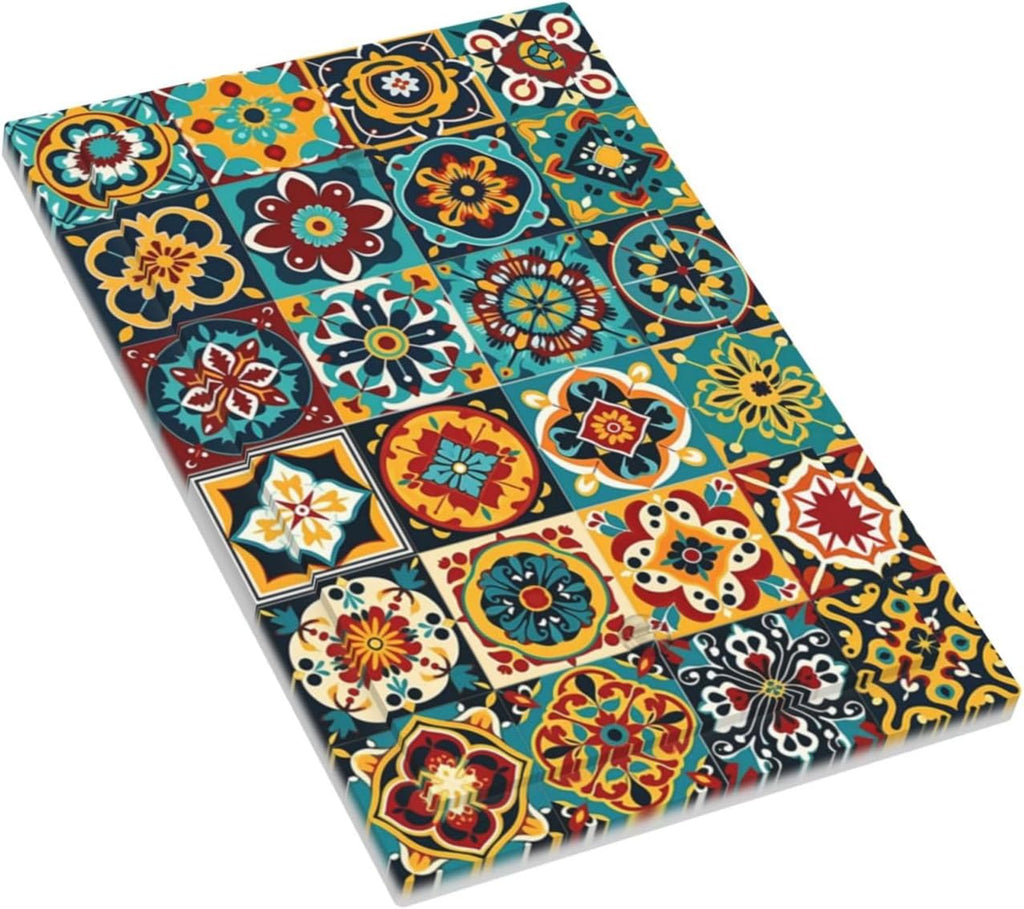 Light Switch Cover Plate Mexican Talavera Colorful Mosaic Tiles 1 Gang No Device Blank Electrical Wall Plates Faceplate Decorative Switch Plate For Bathroom Kitchen Decor