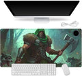 Small Heated Desk Pad 23.6" x 14.2" – Compact Electric Mouse Pad with 3 Heating Levels, Auto Shut-Off, Waterproof PU Surface, Plug-in Warmer for Office or Home Use, Wild Hunter