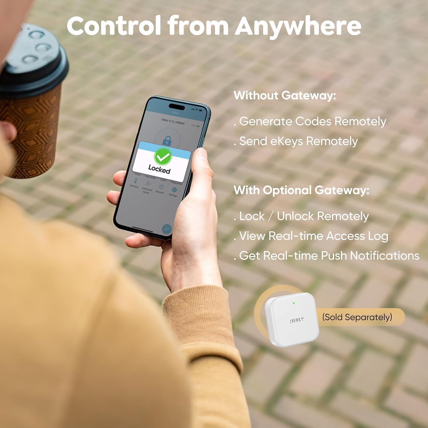 Fingerprint Smart Deadbolt with Keypad – Keyless Entry Lock for Home, Apartment, Office, Airbnb, Rental, Kids & Seniors, App & Code Access, Auto-Lock, Easy DIY Install, Compatible with Alexa & Google