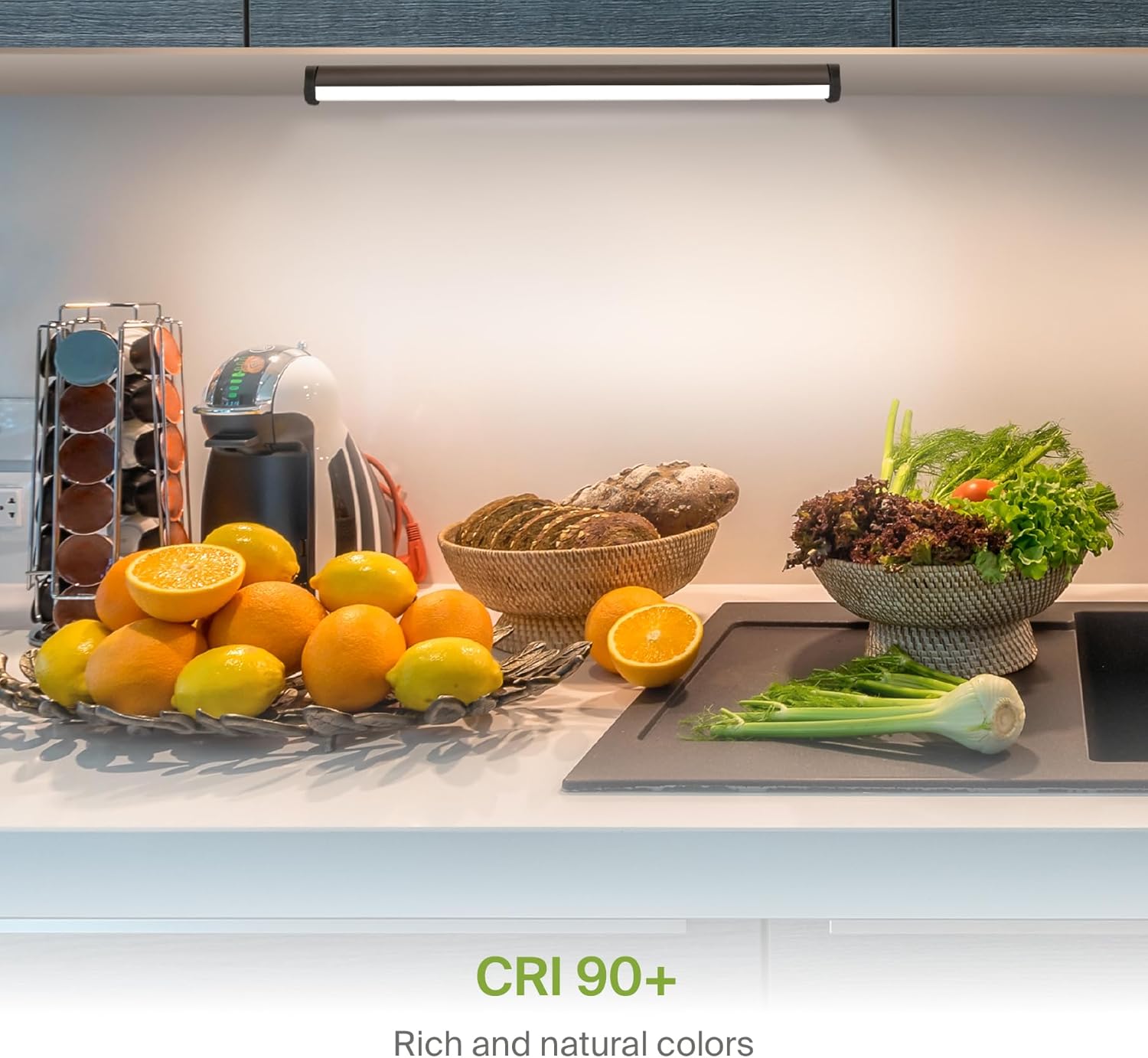 ASD Swivel LED Under Cabinet Lighting Bronze, 12 Inch 5W, Hardwired or Plug-in, 2700K/3000K/4000K, Hi/Low Switch, Rotatable Lens, Dimmable Linkable Under Counter Light for Kitchen, ETL & Energy Star