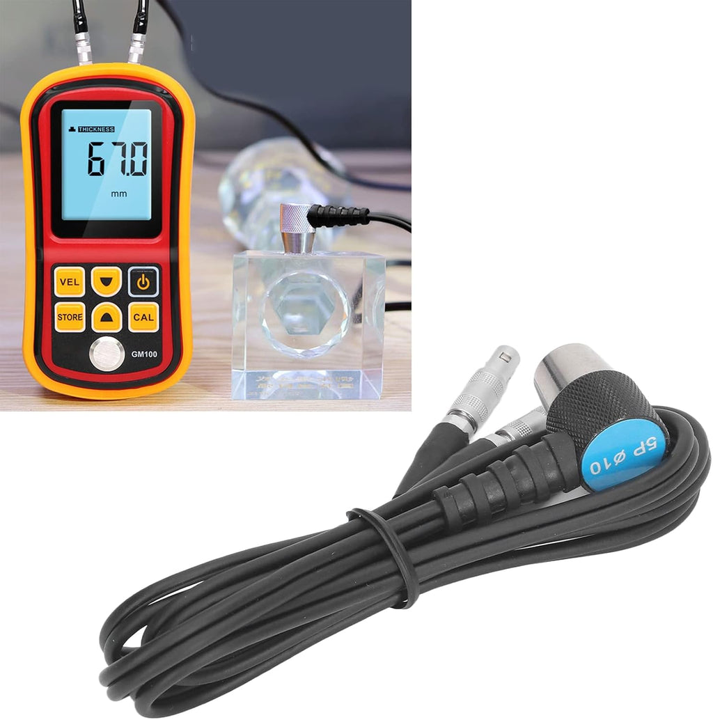 Ultrasonic Thickness Gauge Probe Metal Thickness Gauge Smart Sensor Automatic Calibration Transducer Tester Meter Replacement Probe