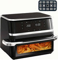 6-in-1 Stainless Steel Smart Air Fryer 11-Quart Extra-Large Capacity 360° Hot Air Circulation Rack Rapid Airflow Ideal for home frying, baking, roasting, and other diverse cooking needs.