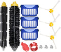 Replacement Parts for IRobot Roomba 600 &500 Series 694 692 690 680 660 665 651 650 614 595 585 564 Vacuum,Accessories Kit 3 Filter,3 Side Brush,1 Pairs Bristle and Flexible Beater Brush