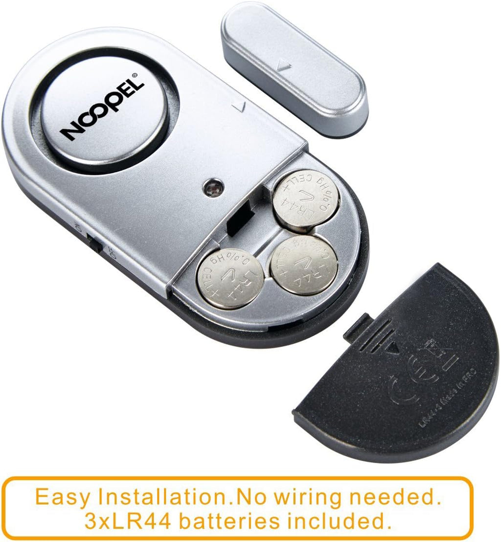 Door Alarms for Kids Safety, 120dB Loud Window Alarms for Home Security, Pool Alarm Door Alarm Sensor for House Hotel Apartment Sheds Caravans, 2 Pack