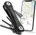KeySmart iPro Key Finder Locator with Sound - Keychain Key Holder, Apple Find My App Compatible, Key Organizer, Compact Clutter-Free Key Chain Tracker, Tech Gifts for Men (Up to 14 Keys, Black)