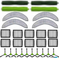 2 Set of Roller Brush & 10 Filters & 4 Mop Pads & 10 Side Brushes Replacement Parts Accessories Compatible with iRobot Roomba Combo J7 J7+ J9+ 10 Max Robot Vacuum Cleaner,