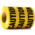 Caution Tape 3 Pack 3 inch x 1000 feet, Bright Yellow w/Bold Black Text, 3" Wide for Maximum Readability Strongest & Thickest Tape for Danger/Hazardous Areas