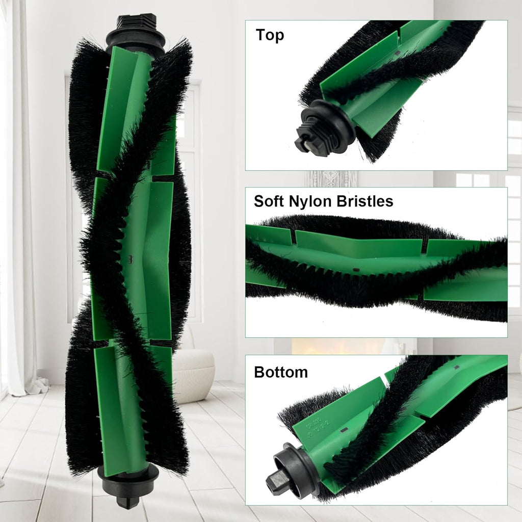Replacement Parts for iRobot Roomba Combo VAC/Essential Series Q011, Q0520, Q0120, Y0140, Y0110, Robot Vacuum Cleaner, 2 Roller Brush, 8 Side Brushes, 8 Hepa Filters, 1 Cleaning Brush(19 Pack)