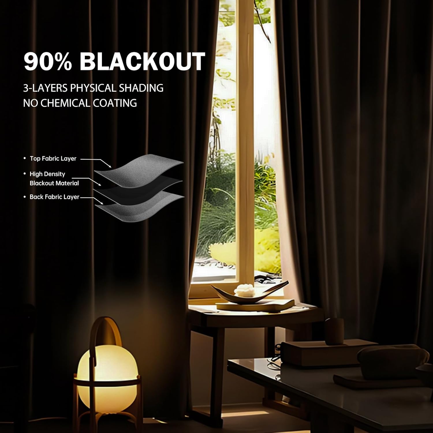 Room Divider Ceiling Mounted Curtains Track Sets Extra Wide Blackout Curtain Flexible Tracks for Bedroom Privacy Partition Separator, 1 Panel Light Grey Drape and White Rail, W8.3 x H7ft