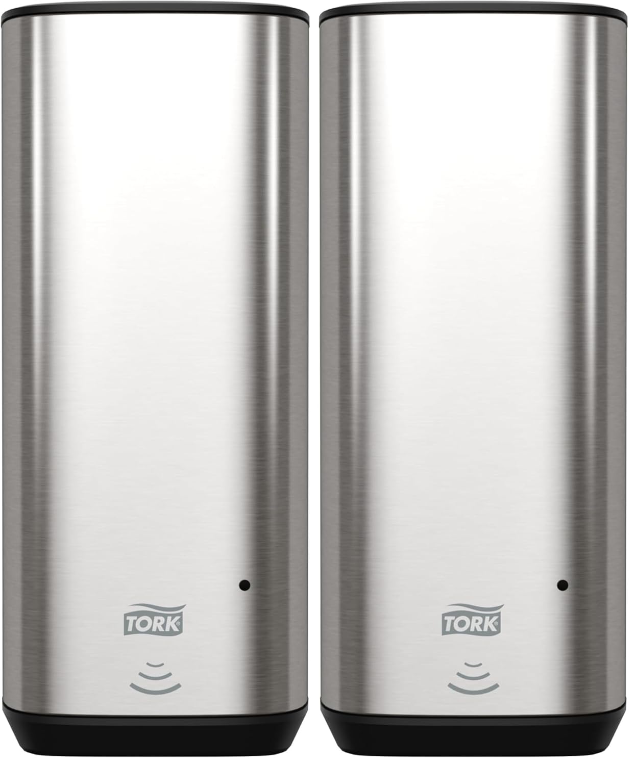 Tork Intuition Sensor Skincare Dispenser Stainless Steel S4, for Hand Soap and Hand Sanitizer, Image Range, 466101 (Pack of 2)