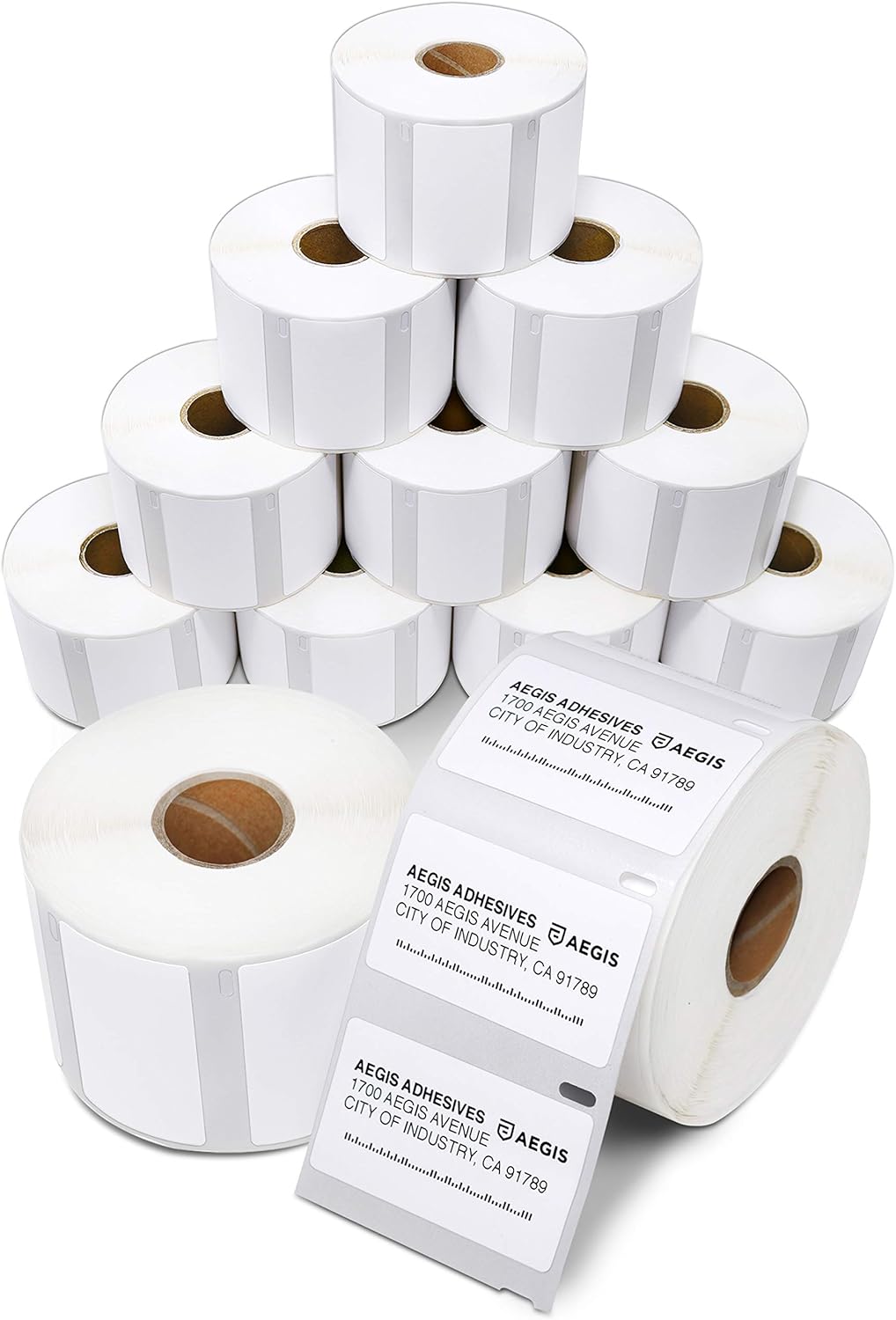 Aegis Adhesives - 2-1/4" X 1-1/4" Replacement for DYMO 30334 (12 Rolls/12000 Labels) Direct Thermal UPC Barcode Labels - Compatible with LabelWriter 450, 450 Turbo, 4XL Printers (NOT 550, 5XL)