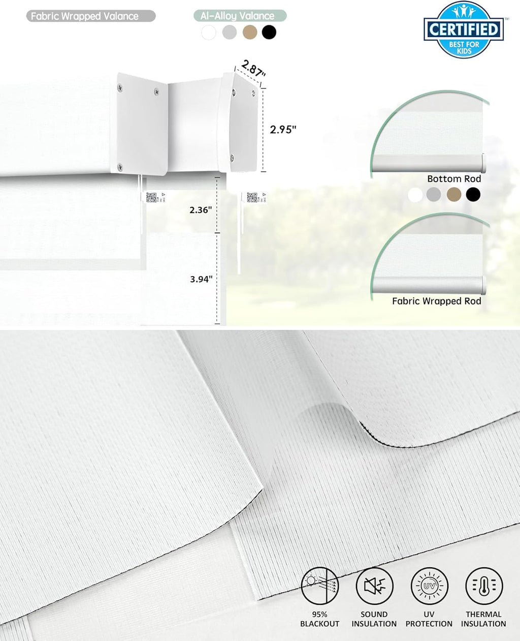 Yoolax Smart Blinds Motorized Matter Zebra Blinds Compatible with Alexa, Google Home, Apple Homekit,Window Shades Blackout Electric Custom Roll Up Indoor Cordless Zebra Shades for Home(Striped Ivory)