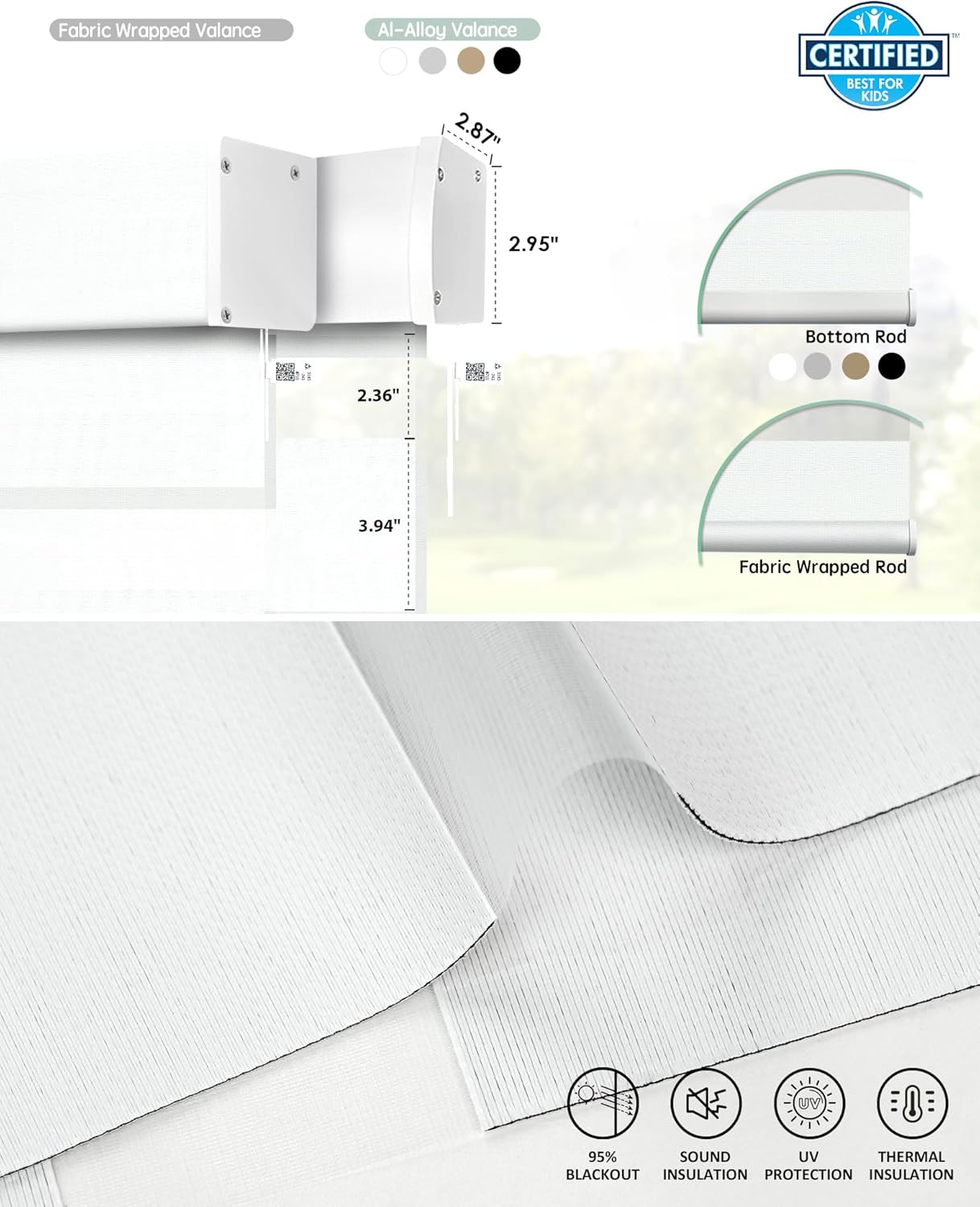 Yoolax Smart Blinds Motorized Matter Zebra Blinds Compatible with Alexa, Google Home, Apple Homekit,Window Shades Blackout Electric Custom Roll Up Indoor Cordless Zebra Shades for Home(Striped Ivory)