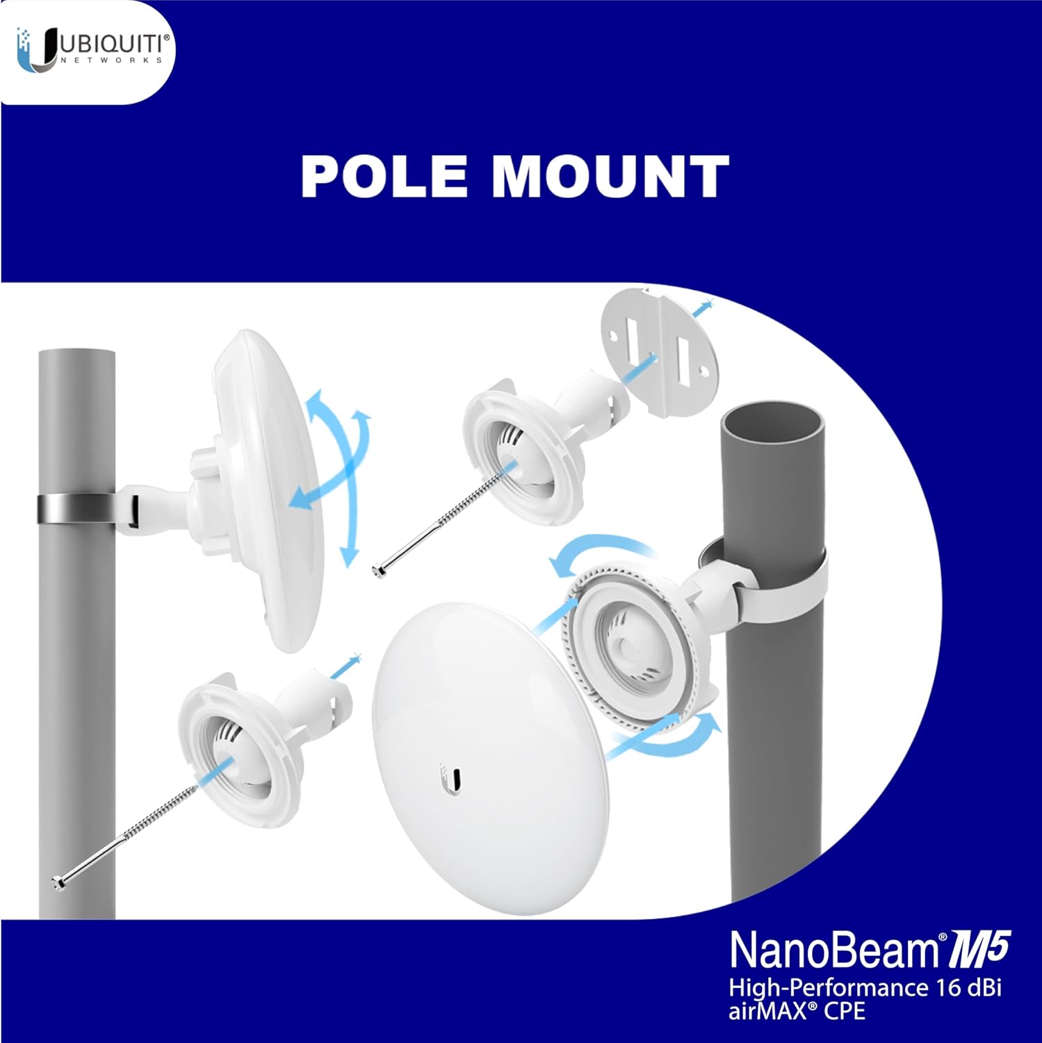 Tavora Wireless Bridge NBE-M5-16 Pre-Configured Bundle of 2, Point to Point Wi-Fi Bridge Outdoor, Plug and Play 150+ Mbps, 5 GHz, 15+ km Link Range