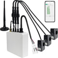 Smart Home Energy Monitor with 3 300A Clamps EdgeAnt, Real-Time Accurate Energy Consumption Tracking and Save Money, Home Energy Automation and Control, Solar Net Metering 2.4 GHz WiFi