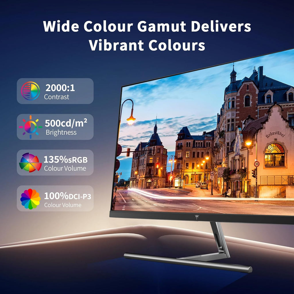 KTC 5K Monitor 27 Inch: Dual Mode 5K (5120x2880) @60Hz / 2K@160Hz Computer Monitor, 99% DCI-P3, 100% sRGB, ΔE＜2, Type-C 65W, HDMI & DP, HDR400, Compatible with Mac mini, H27P3