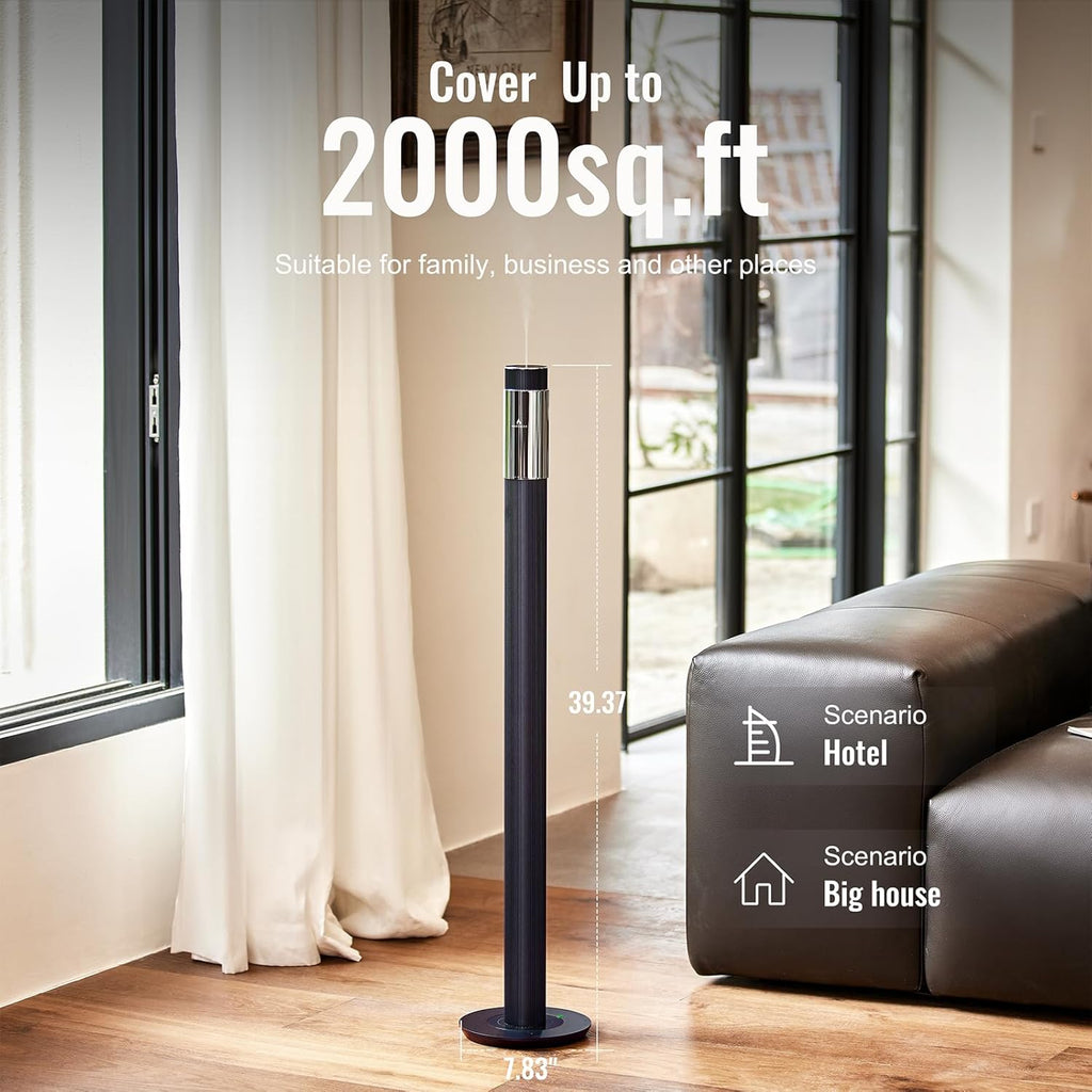 40-inch Large Waterless Essential Oil Diffuser, Luxury Hotel Scent Diffuser, Included 120ml Fragrance Oils, App Control,Scent Machine for Home,2000Sq.Ft Coverage, for Home, Office,Hotel,Spa,Deep Blue