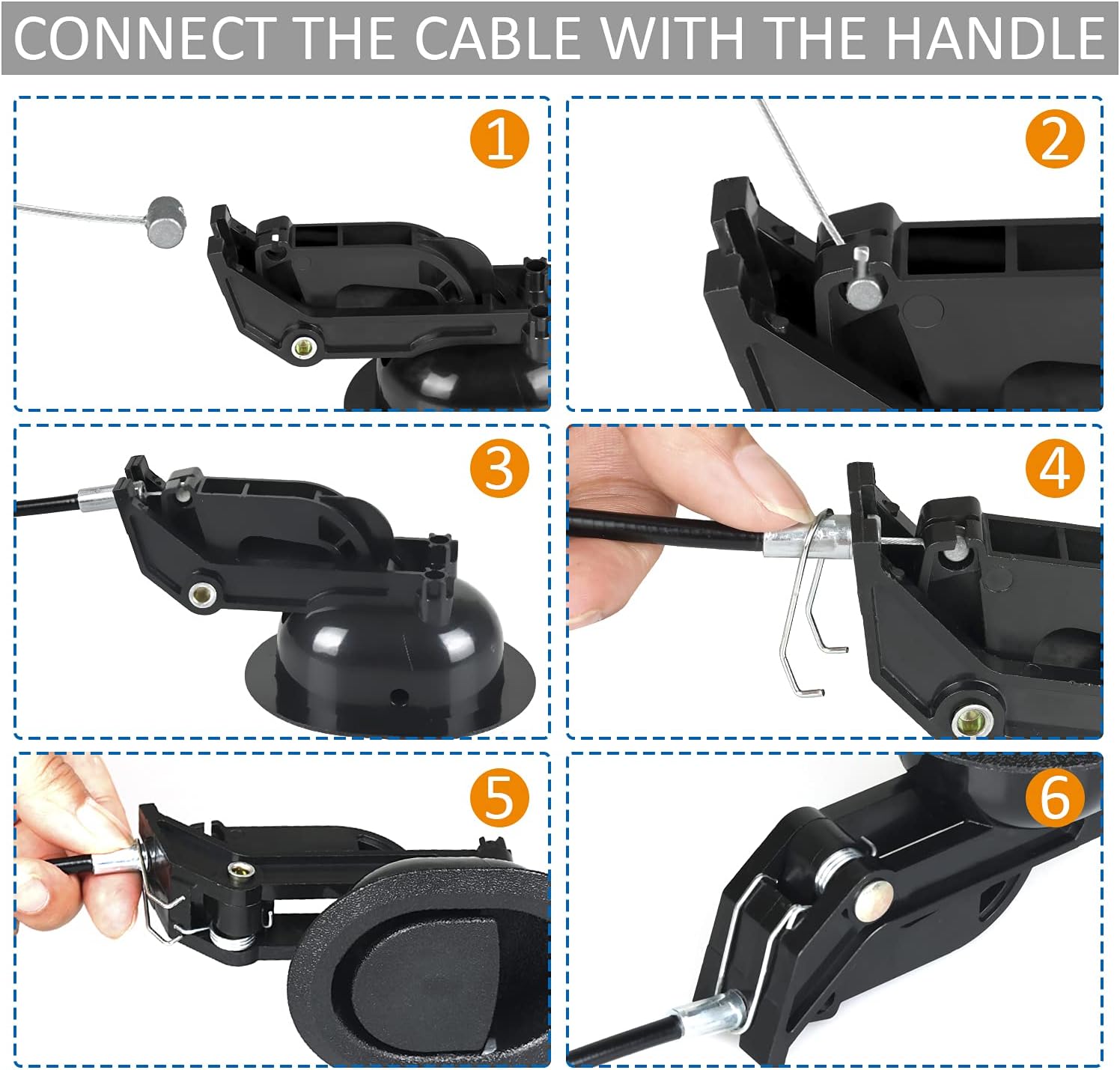Recliner Replacement Parts with Pull Handle and Release Cable (1-Sets), Repair Recliner Mechanism Parts Compatible with Most Furniture of Recliner Sofa Couch Chair