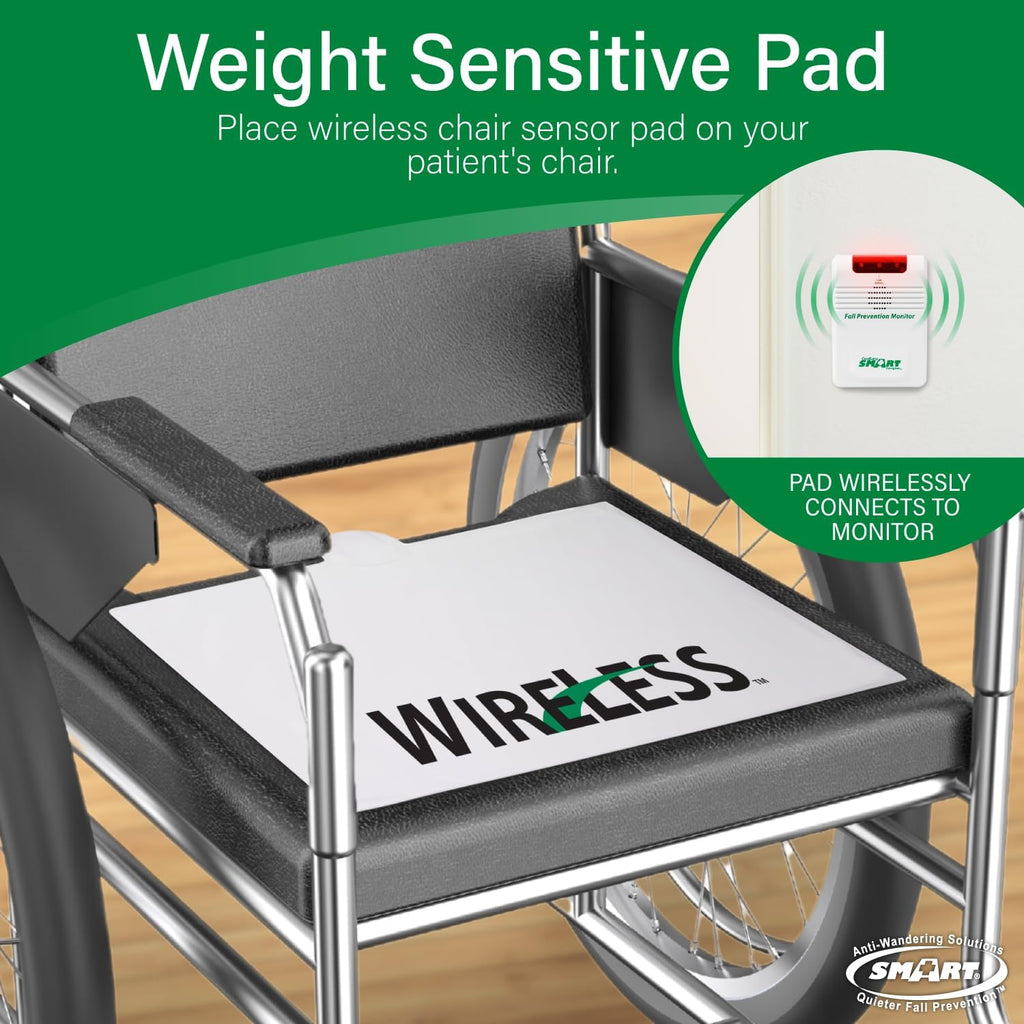 Smart Caregiver Cordless Bed and Chair Exit System - No Alarm in Resident's Room! Smart Caregiver 433BC1AC-SYS