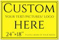 Custom Signs Outdoor Metal, personalized metal sign，Reflective，night visibility，Aluminum Weatherproof Metal Sign Multiple Sizes, Customize for Office, Business, Workplace, office, Home, Delivery Signs(24*18 Inch)