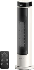 1500W Tower Indoor Space Heater for Home with Programmable Thermostat, 12H Timer & Remote Control, Oscillation and ECO Mode, Electric Heaters for Office, Bedroom, Home (Ivory)