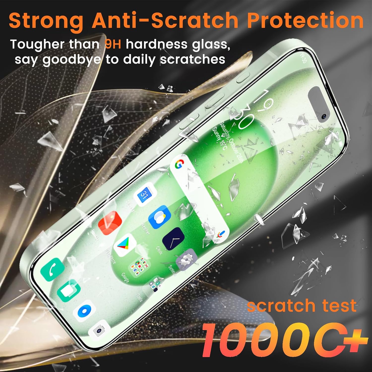 4+4 Pack Privacy Screen Protector for iPhone 15 6.1-Inch with 4 Pack Camera Lens Protector, Anti Spy Tempered Glass Film 9H Hardness Case Friendly