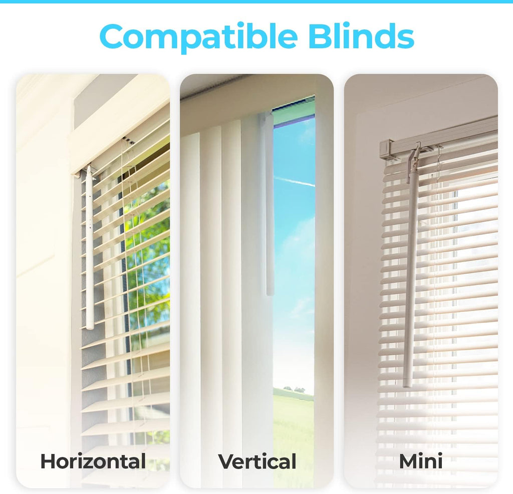 Sunsa Wand – Simple Retrofit Smart Blind Solution to Automate and Motorize Your Existing Blinds, Compatible with Alexa & Google