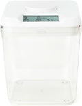 Kitchen Safe kSafe Time Locking Container, Medication Lock Box, Break Bad Habits - Quit Smoking, Snacking, Drinking & Gaming Addiction, Phone Jail, Family Time (Medium, White Lid + 5.5” Clear Base)