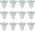 3W MR11 LED Landscape Light Bulbs, Low Voltage 12V 20W Halogen Replacement for Outdoor Landscape Spotlight and Track Light, GU4 Bi-Pin Base, Daylight White 4000K, Non-Dimmable, (Pack of 12)