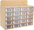 Cell Phone Locker Box 20 Slots Cell Phone Organizer Cabinet with Combination Locks Wall-Mounted Locking Cell Phone Storage Box for Classroom Office,Shool,Office (20 Slots, Wood+Acrylic)