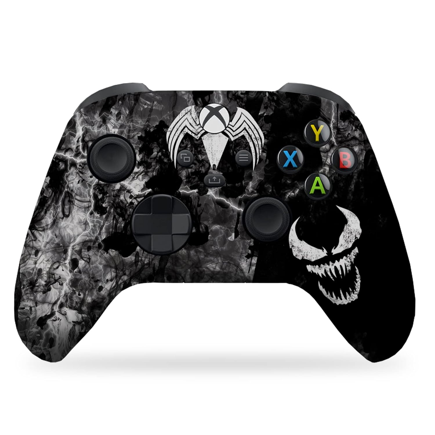 DreamController Vennom Custom X-box Controller Wireless compatible with X-box One/Series X/S Proudly Customized in USA with Permanent HYDRO-DIP Printing (NOT JUST A SKIN)