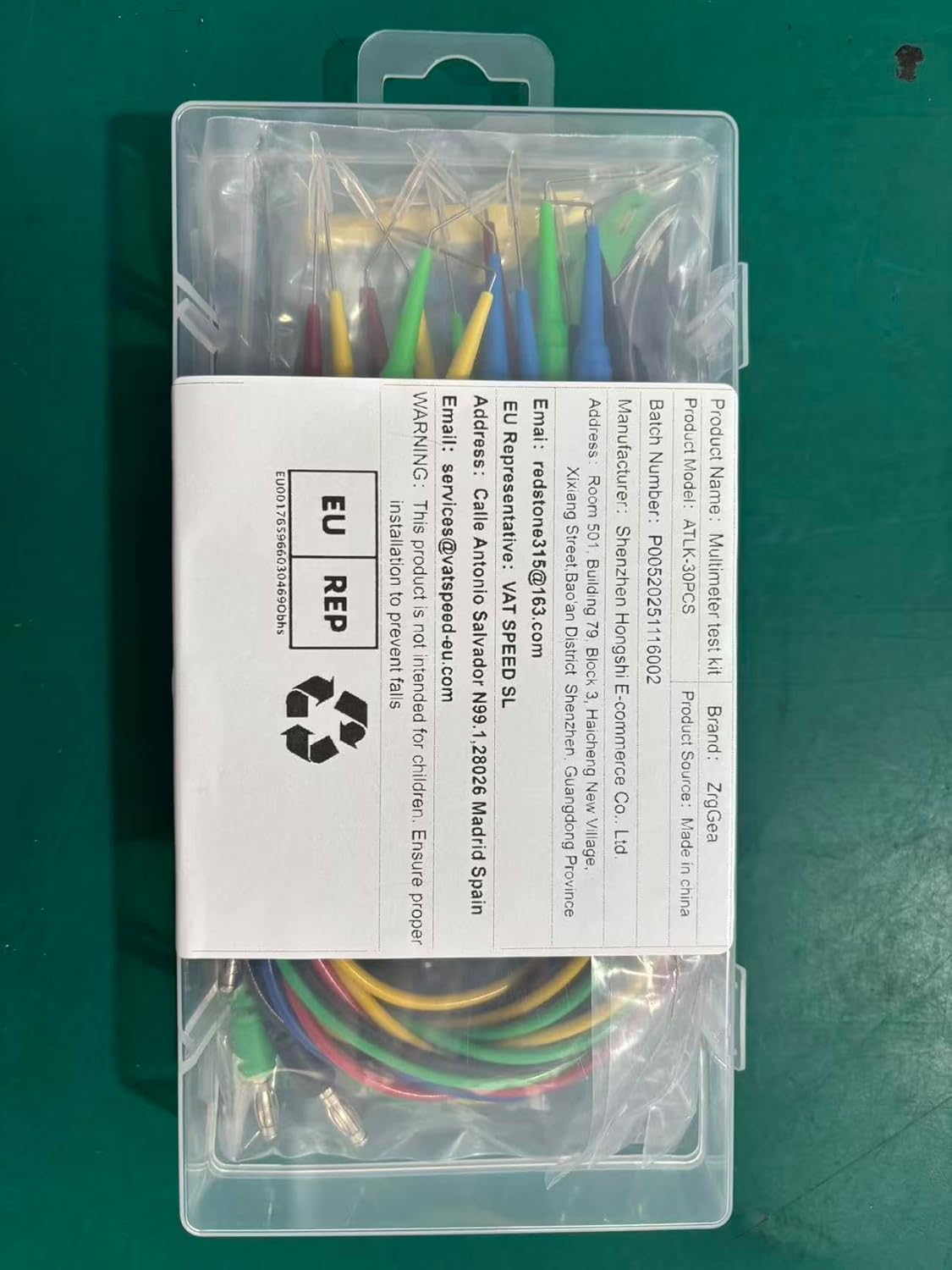 Automotive Test Lead Set, Back Probe Kit 30pcs, Copper Alligator Clips to Banana Plug Test Lead, Multimeter Test Lead Set for Automotive Repair and Diagnostic Circuit Testing