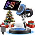 2025 3 in 1 Charging Station for Apple Compatible with Magsafe Charger Stand for iPhone 17 16 15 14 13 12 Wireless Charging Station for AirPods Wireless Charger for iWatch Series