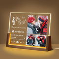 Personalized Couple Gifts For Boyfriend Girlfriend Him Her Husband Wife, Custom Acrylic Spotify Song Plaque With Photo Name, Light Up Picture Frame Gifts For Women Men Birthday Christmas