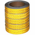 Yellow Reflective Tape 1 inch Wide, Outdoor Waterproof High Visibility Warning Industrial Marking Tape, Safety Stickers (68 feet,5 Rolls)