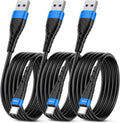 OIITH USB C Cable, USB A to USB C 3A Fast Charging (10FT 3Pack) Phone USB Type-C Charge Cable Android Charge Cord USB C Charger Cable for iPhone 15 Plus/Pro/Pro Max/Samsung/Pad/Laptop/LG/-Blue
