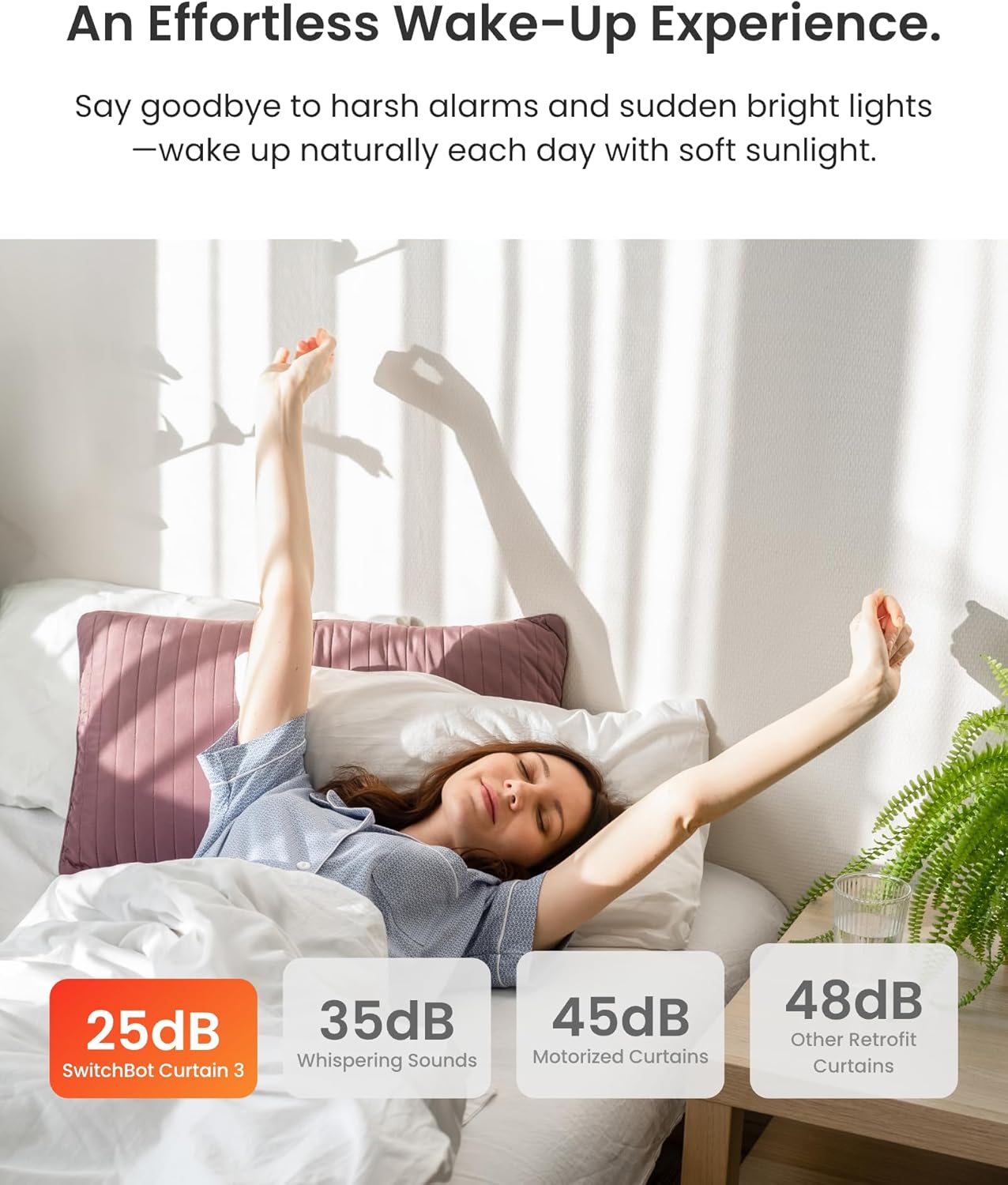 SwitchBot 2025 Automatic Curtain Opener 3 Rod- with Remote, WiFi&Smartphone Control, Upgraded High-Performance, Add Hub to Compatible with Alexa, Google Home, HomeKit (2025 Curtain Opener)