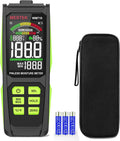 MESTEK Pinless Wood Moisture Meter - Digital Moisture Detector for Lumber Drywall Firewood Masonry Woodworking Plaster Floor Concrete Building, Moisture Reader and Tester with LCD Display & Audible