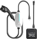 Level 1/2 EV Charger 16A Amp, 110V-240V Portable EV Charger with 20FT Cable, NEMA 6-20 & NEMA 5-15 Plug, Home Electric Vehicle Charging Station for All J1772 Electric Cars