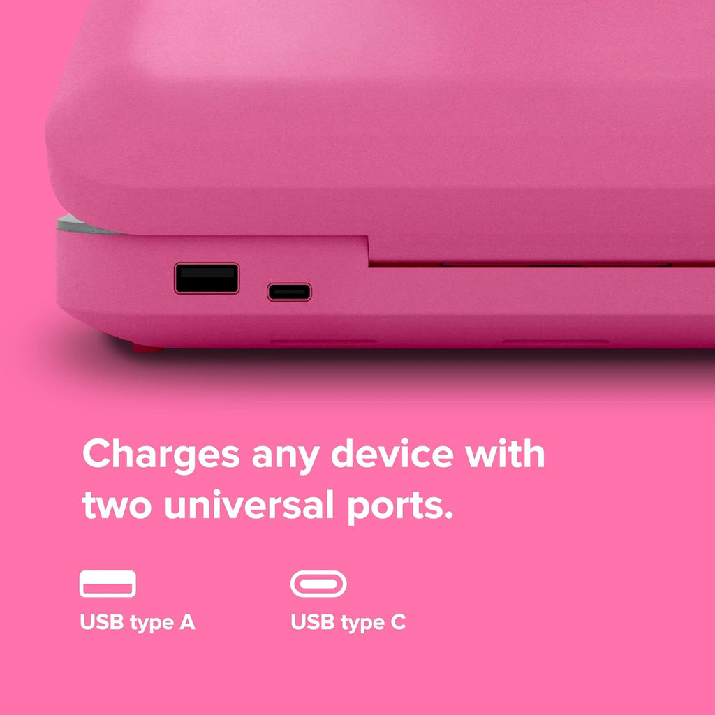 PhoneSoap 3 UV Cell Phone Sanitizer and Dual Universal Cell Phone Charger | Patented and Clinically Proven UV Light Sanitizer | Cleans and Charges All Phones - Orchid