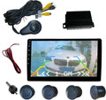 LCD Parking Sensor Kit - Displays Data on Original Screen, Easy Rear Installation, Compatible with CVBS Cameras (Not for AHD), 18 Probe Colors to Match Any Vehicle
