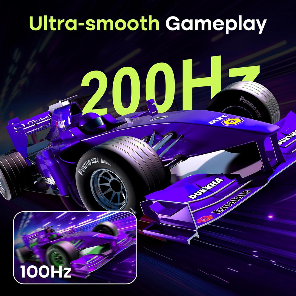 Amzfast 27 Inch 200Hz Gaming Monitor, WQHD 2k 2560 x 1440p Monitor, Built-in Speakers, 1ms G-SYNC Compatible, HDR400,132% sRGB, VESA 100x100 Fast IPS Monitor with HDMI 2.0 x 2 & DP 1.4 x 2, AMZG27F5Q