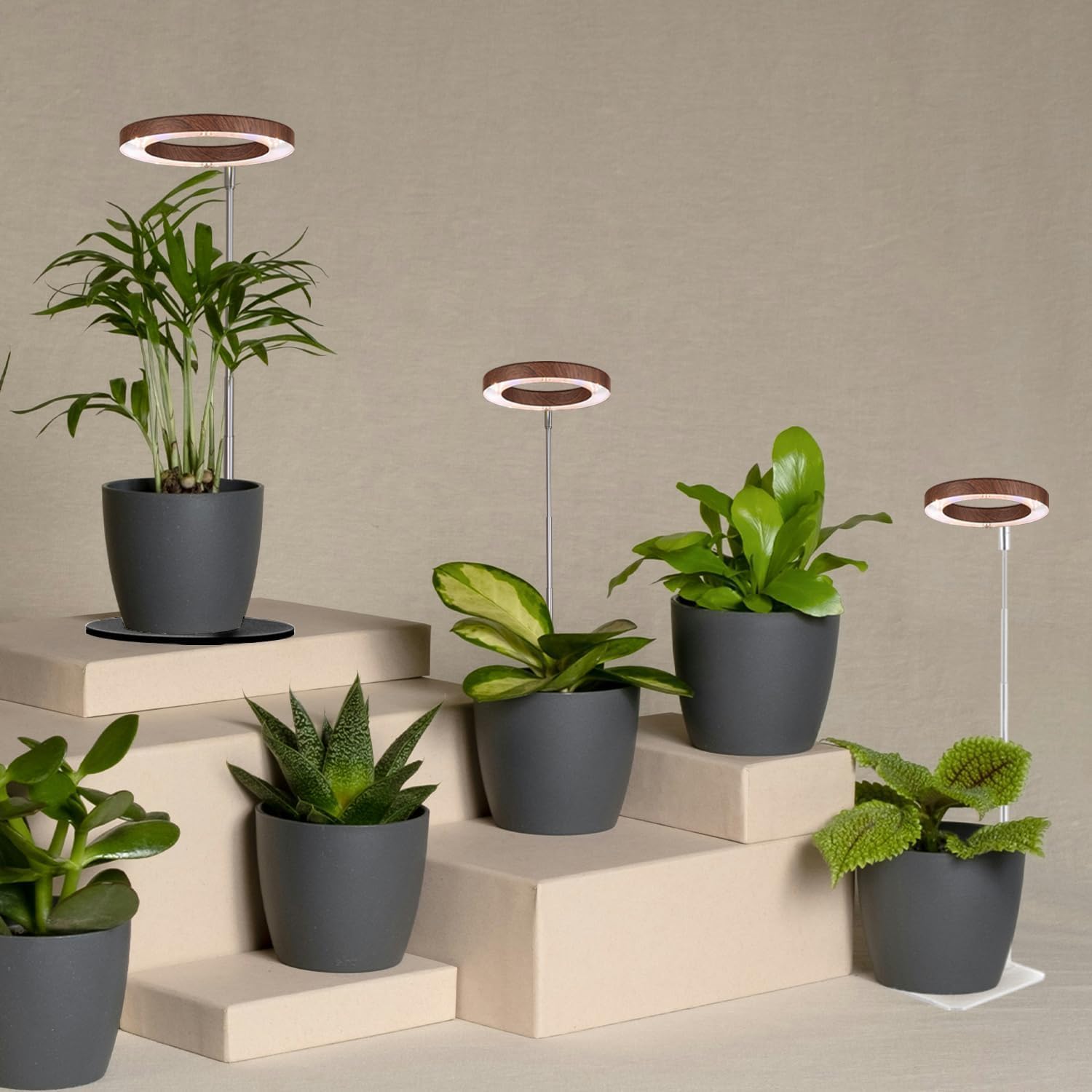 Plant Grow Light,Yadoker LED Growing Light Full Spectrum for Indoor Plants,Height Adjustable, Automatic Timer, 5V Low Safe Voltage,Idea for Small Plant Light