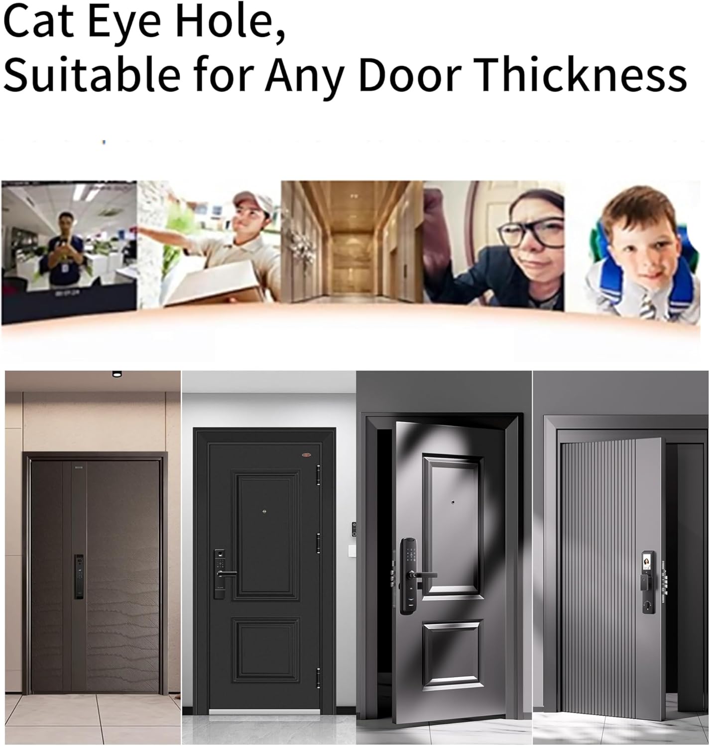 Peephole Door Viewer Digital Door Eye Viewer Camera 3.5 inch LCD HD Screen 120 Degrees Wide Angle View for Home Security System