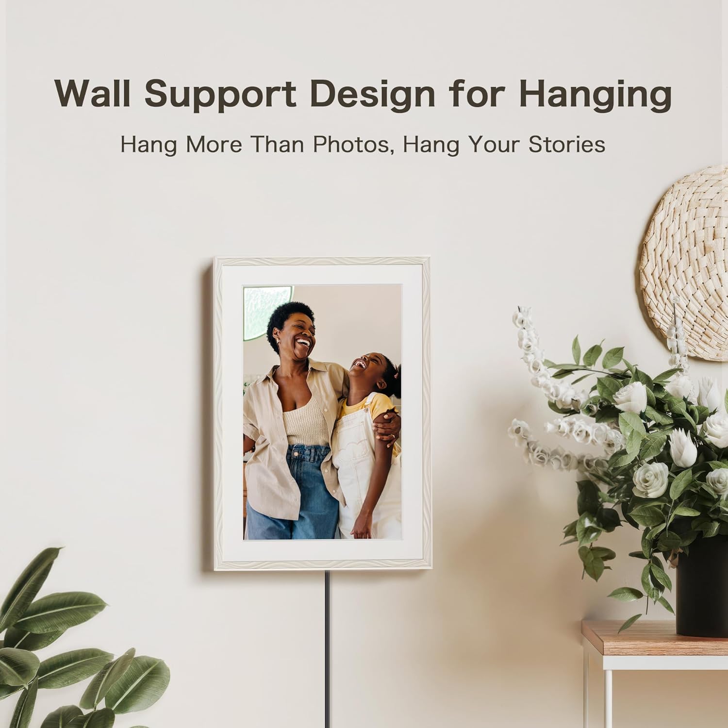 Digital Picture Frame, Frameo 10.1 Inch Digital Photo Frame WiFi, 32GB Memory, Electric Frame Slideshow, 1280 * 800 HD Touch Screen, Wall Mountable, Auto-Rotate, Share Instantly, Gifts for Mom, Women