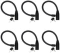 Urban August Child-Proof Refrigerator Lock for Kids & Adults - Lock for French Door Fridge and Cabinet (Small, Black, 6 Pack Keyed Alike)